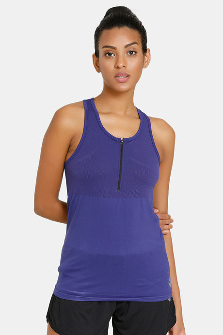 Zelocity Quick Dry Tank Top - Mazarine Blue — image 3